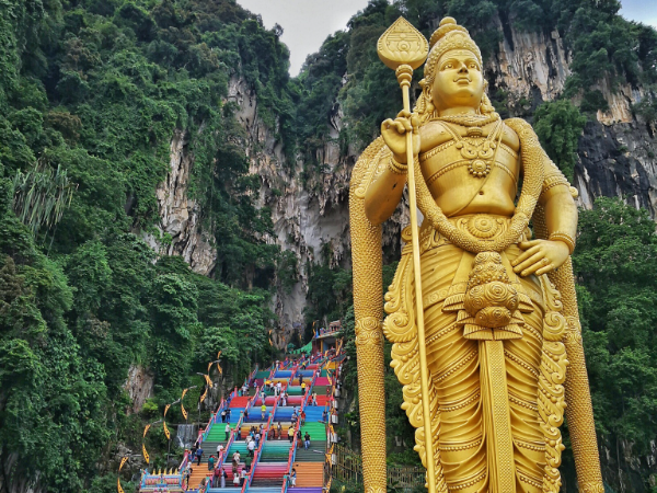 Batu Caves – Explore the famous Hindu shrine and climb the 272 steps