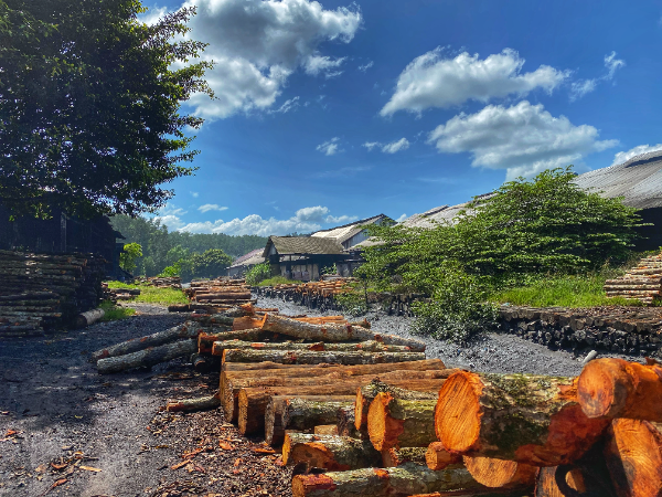 16:00pm visit charcoal factory