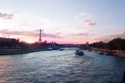 Seine River Sightseeing Cruise and Dinner at Le Bistro Parisien